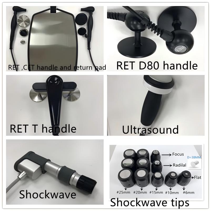 3 in 1 shockwave tecar therapy machine