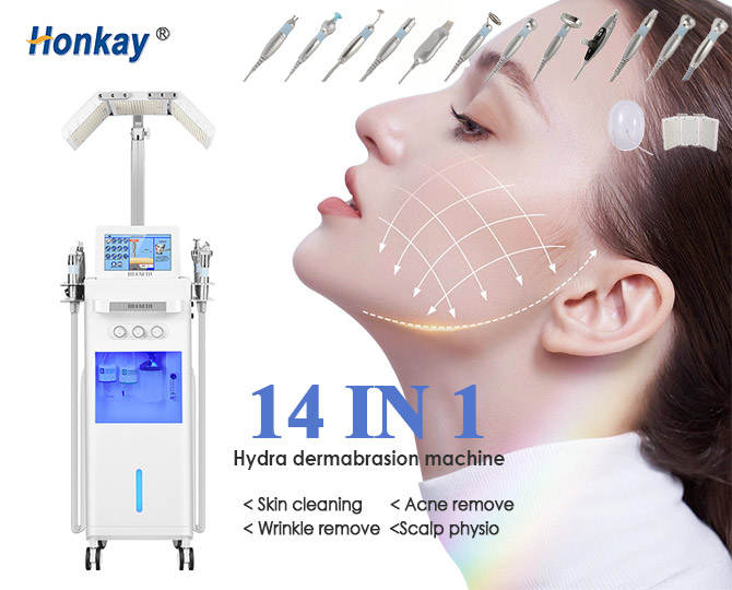 máquina hidrafacial de oxígeno