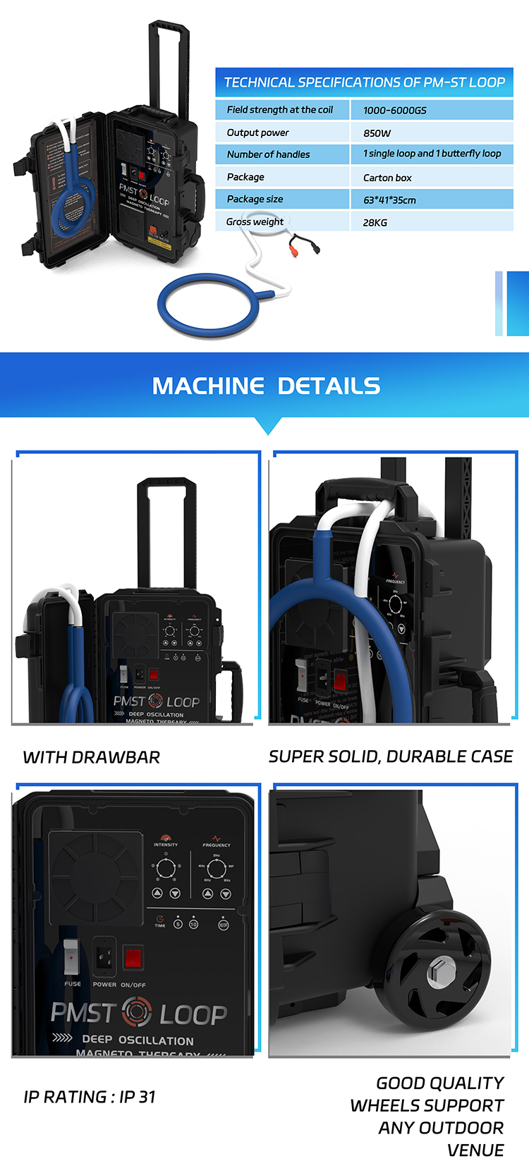 pemf physical magnetic therapy machine